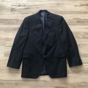 Gary Waters Jack Victor Classic Pinstripe Black Men's Blazer